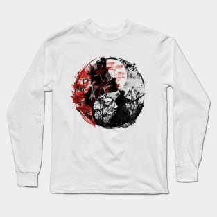 Yin e yang samurai Long Sleeve T-Shirt